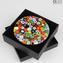 Runder Teller Pompei - Leere Taschen und Aschenbecher - Millefiori Mix - Muranoglas