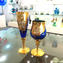 Set of 2 Trefuochi Glasses Blue - You&Me - Original Murano Glass