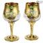 Set of 2 Trefuochi Glasses Crystal - You&Me - Original Murano Glass 