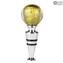 Bottle stopper - Murano Glass and Gold 24kt + Box