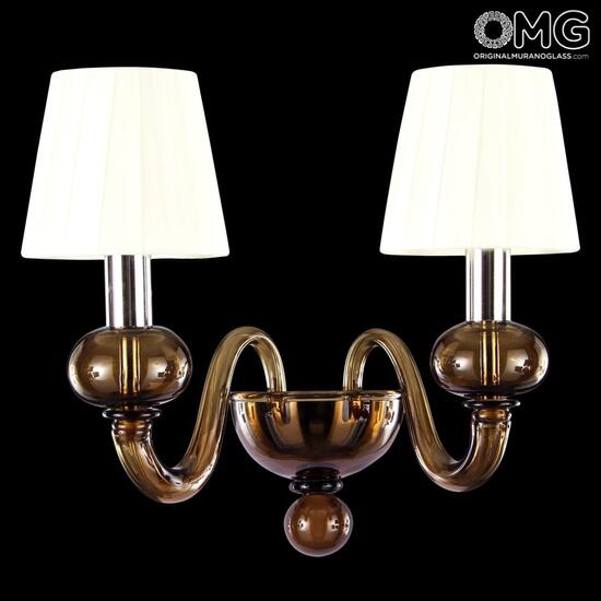 omg_original_murano_glass_wall_side_brown_dark_amber_smoky_double_lamp_holder_001.jpg