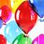 5 pieces - Glass Balloons Murano Original - to hang as decorations - Clear gloss glass 