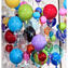 5 pieces - Glass Balloons Murano Original - to hang as decorations - Clear gloss glass 