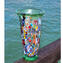 Edera Vaso Verde in vetro di Murano e millefiori