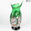 Orchidea Green - Vaso de flores - vidro Murano Millefiori