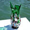 Orchidea Green - Blumenvase - Muranoglas Millefiori