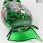 Orchidea Green - Vase Fleurs - Verre de Murano Millefiori