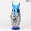 Orchidea淺藍色-花瓶-Murano玻璃Millefiori
