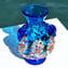 Anfora Light Blue -  Vase - Murano glass Millefiori