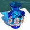 Anfora Light Blue - Vase - Verre de Murano Millefiori