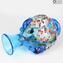 Anfora Light Blue - Vase - Verre de Murano Millefiori