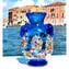 Anfora淺藍色-花瓶-Murano玻璃Millefiori