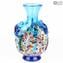 Anfora Hellblau - Vase - Muranoglas Millefiori