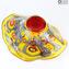 Canarino Centerpiece Yellow Millefiori - Murano Glass centerpiece