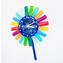 Rainbow - Pendulum Wall Clock - Murano glass