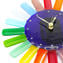 Arco iris - Reloj de pared de péndulo - Cristal de Murano