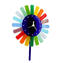 Rainbow - Pendulum Wall Clock - Murano glass