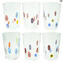 Conjunto de 6 copos - Sorrento - Goto - Millefiori - Original Murano Glass OMG