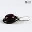 Boucles d'oreilles verre immergé - violet - Original Murano Glass OMG