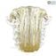 Fisarmonica Vase - Mit echtem Gold - Original Murano Glass OMG