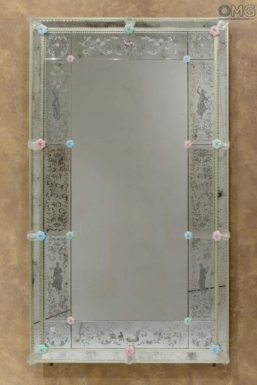 Four Seasons Wall Venetian Mirror Engraved With Murano Glass Mirror Engraved With Murano Glass Venetian Spo Original 24 01 Jpg