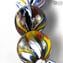 Tintor - Collar de abalorios venecianos - Cristal de Murano original OMG