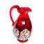 Pichet Millefiori Rouge - Verre de Murano Original OMG