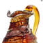 إبريق صبروفي روجين - زجاج مورانو الأصلي OMG