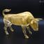 Escultura Gold Bull em vidro original de Murano Omg