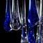 ثريا متدلية من الزجاج الشفاف الأزرق - زجاج مورانو الأصلي OMG