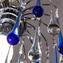 Goccia Lampadario Blu Cristallo - Original Murano Glass OMG