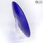 Assiette Ronde Or Pur 24 carats - Verre de Murano original - Porte fruits