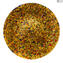 板輪Millefiori和純金24kt-Murano玻璃盤水果盤