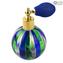 Bottle Perfume Atomizer Blue & Green Avventurine - Different sizes and Color - Murano Glass