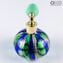 Frasco Perfume Atomizador Azul e Verde Avventurina - Diferentes tamanhos e cores - Vidro Murano