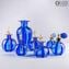 Flasche Parfüm Zerstäuber Blau Avventurin - Verschiedene Größen und Farben - Murano Glas