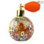 Bouteille Atomiseur de Parfum Or Millefiori - Différentes tailles et couleurs - Verre de Murano