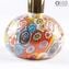 Bottle Perfume Atomizer Gold Millefiori - Different Sizes and Color - Murano Glass