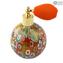 Bottle Perfume Atomizer Gold Millefiori - Different Sizes and Color - Murano Glass