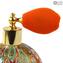 Bottle Perfume Atomizer Gold Millefiori - Different Sizes and Color - Murano Glass