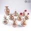 Bottle Perfume Atomizer Gold Millefiori - Different Sizes and Color - Murano Glass