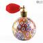 Bottle Perfume Atomizer Gold Millefiori - Different Sizes and Color - Murano Glass