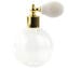 Bottle Perfume Atomizer - White Filigree - Original Murano Glass OMG