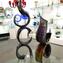 Triple Ribbon - Chalcedony Sculpture -  Original Murano Glass OMG