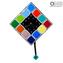 Squares Pendulum Watch - Wall Clock - Original Murano Glass OMG