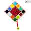 Squares Pendulum Watch - Wall Clock - Original Murano Glass OMG