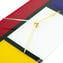 Mondrian Orologio da parete - Pendolo - vetro di Murano OMG