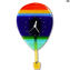 Relógio de pêndulo de balão de ar quente - Relógio de parede - vidro Murano OMG