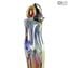 Lovers - sculpture in calcedony - Original Murano Glass Omg