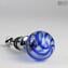 Rolha de garrafa Cannes - Original Murano Glass Blue + Box